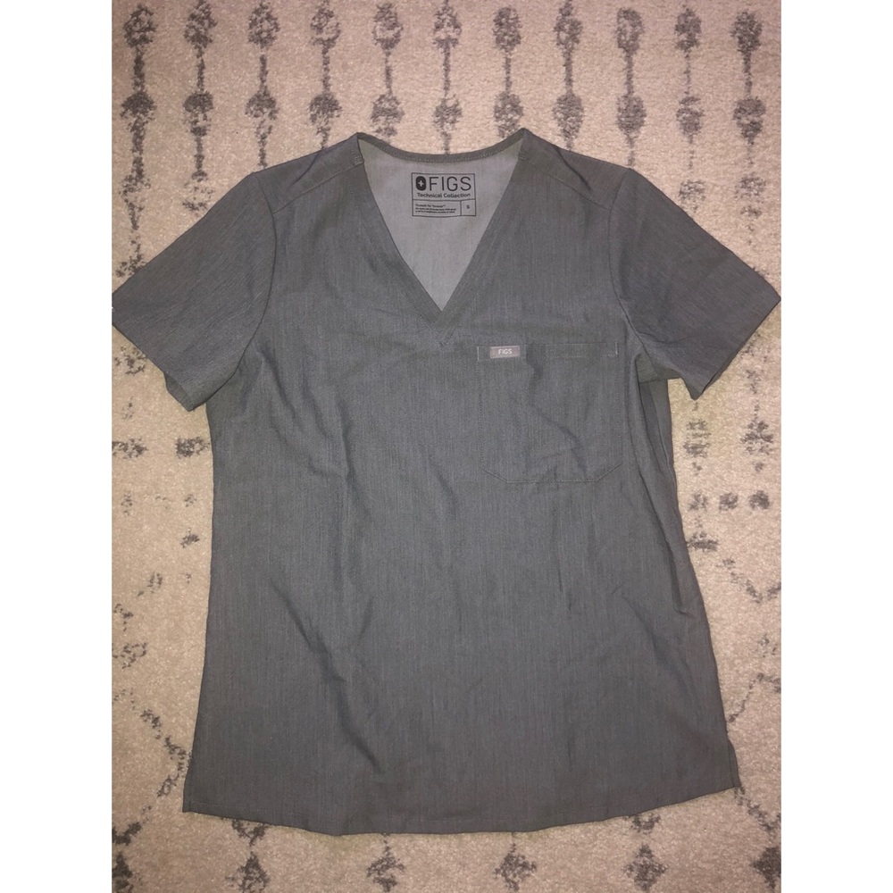 Figs Catarina scrub top S graphite